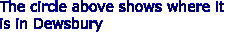 The circle above shows where